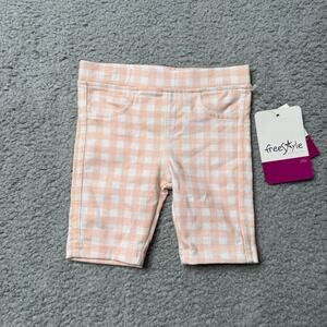 Freestyle Revolution Shorts Girls 2T Pink Plaid Gingham